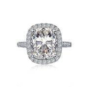 6ct cubic zirconia radiant cut ring The amore ring by Viviana Halil jewelry from Beverly Hills.