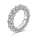 The Bellisima Micro Pavé Round Eternity Band in Sterling Silver by Viviana Halil