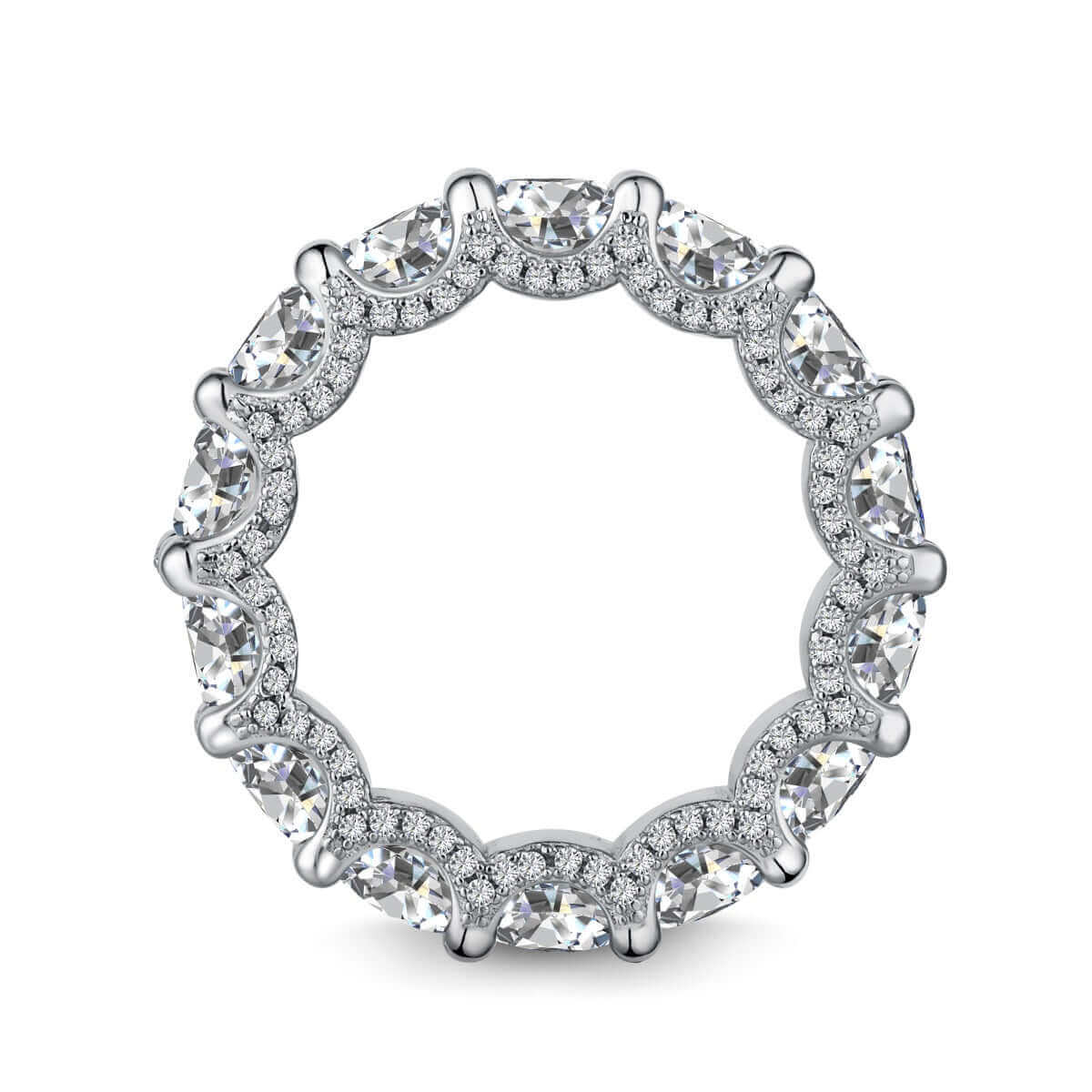The Bellisima Ring by Viviana Halil — sterling silver pavé eternity band.
