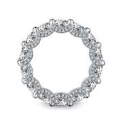 The Bellisima Ring by Viviana Halil — sterling silver pavé eternity band.