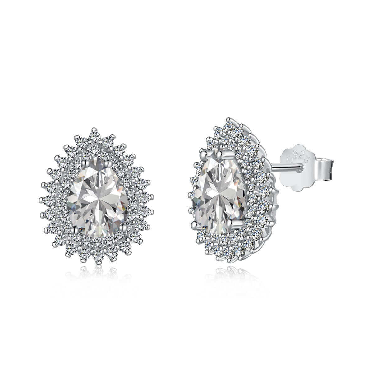 The Celine Earrings sterling silver feminine statement studs by Viviana Halil