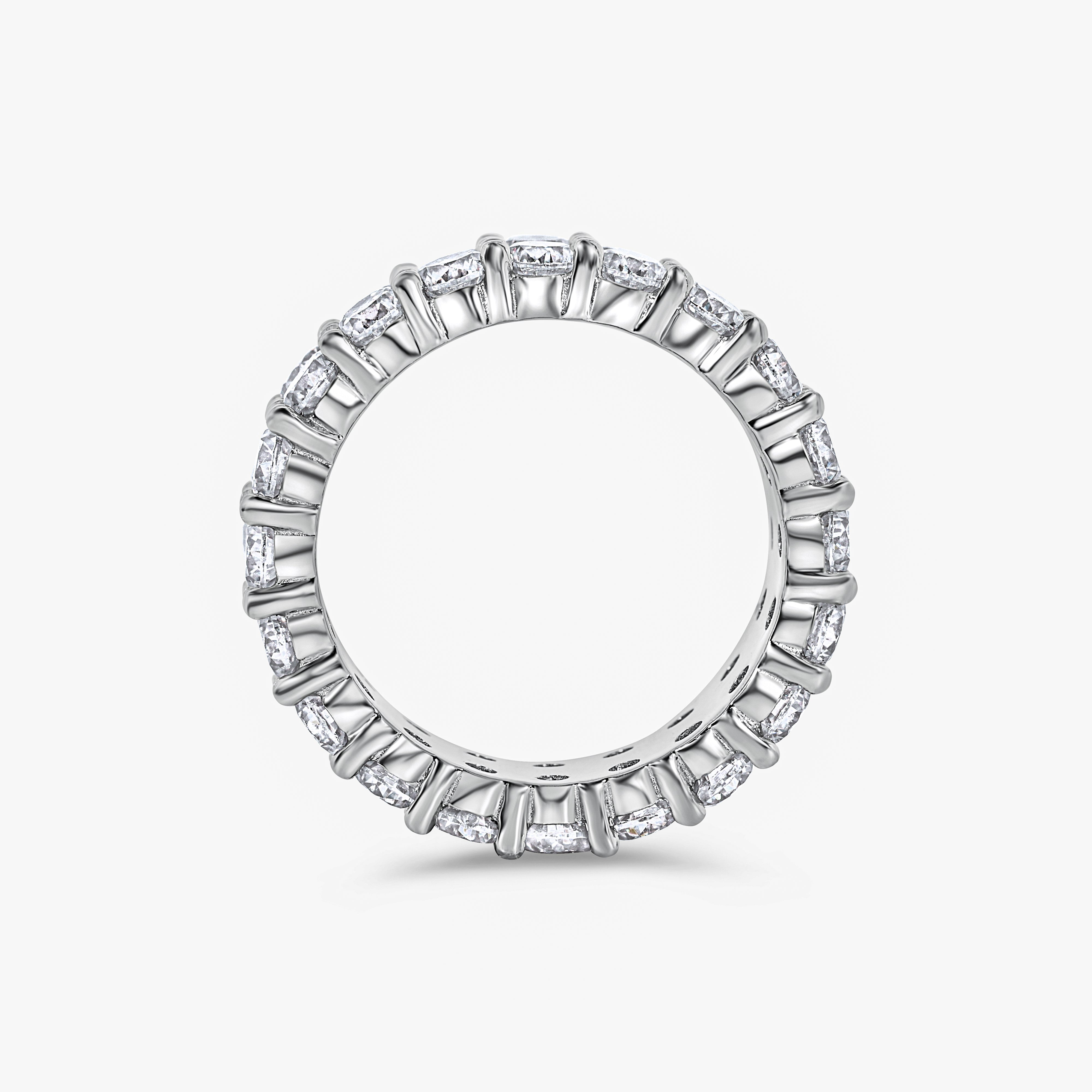 The Daliah Ring by Viviana Halil — diamond-free double eternity band in sterling silver.