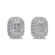 The Edith Earrings by Viviana Halil – oval diamond simulant stud earrings
