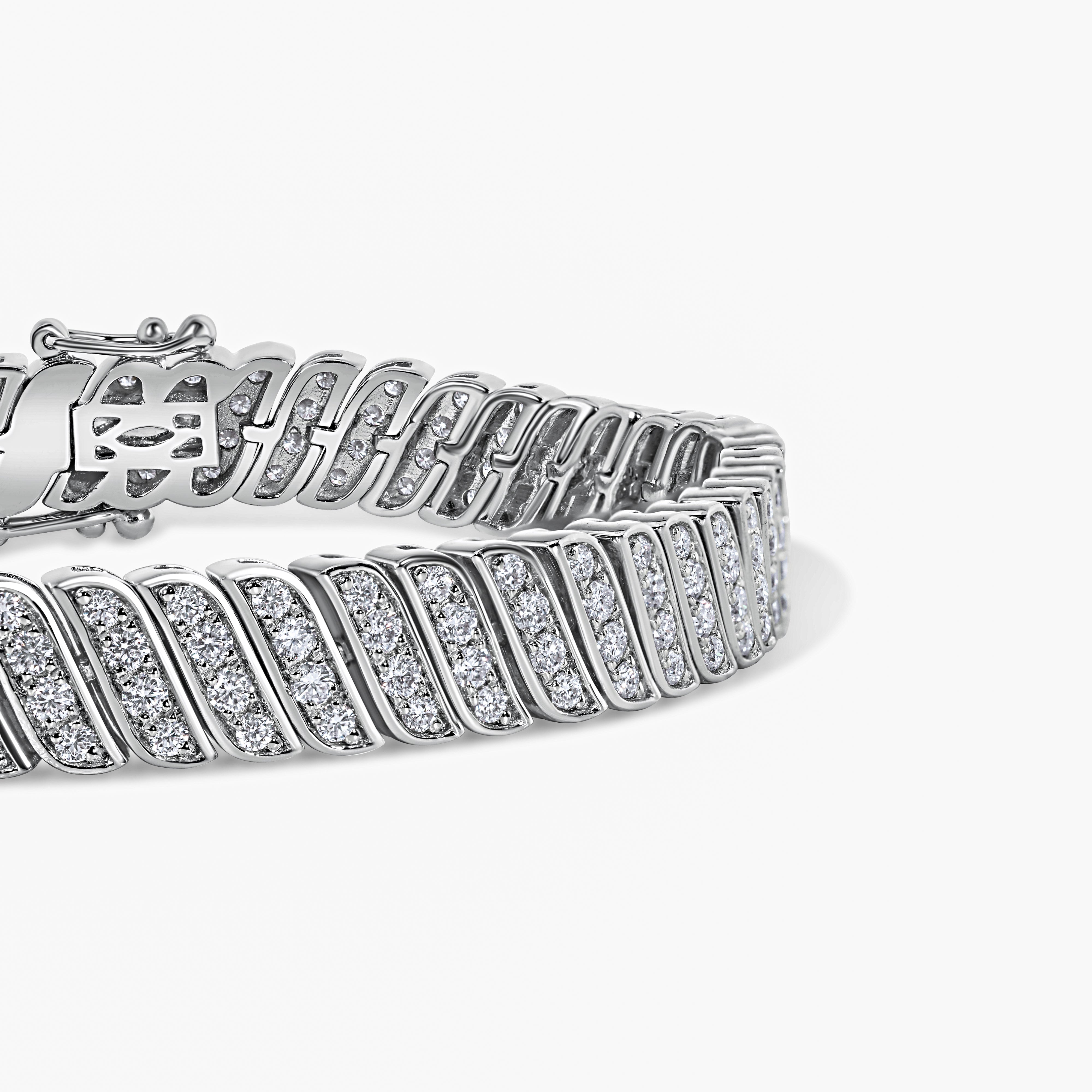 223-stone pavé link bracelet by female-founded luxury house Viviana Halil of Beverly Hills. 