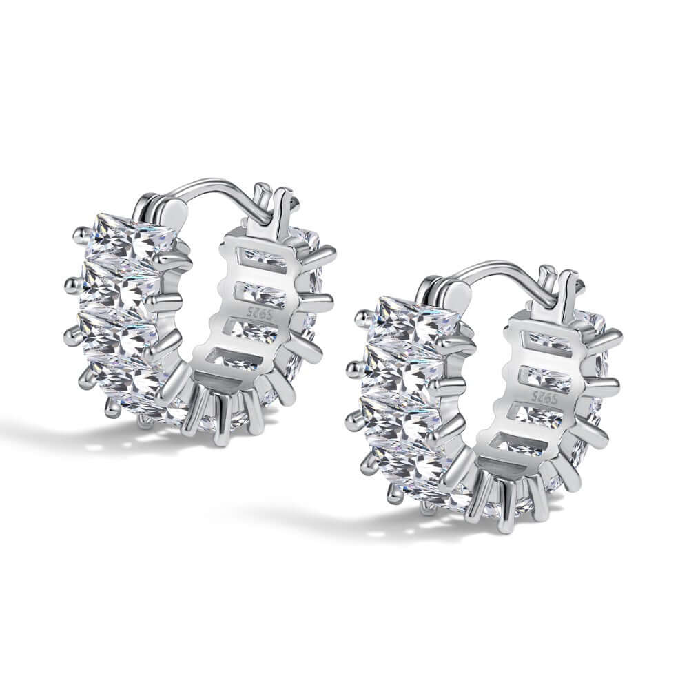 The Gigi Earrings sterling silver huggies by Viviana Halil