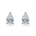 The Milano Pear-Cut Stud Earrings in Sterling Silver by Viviana Halil