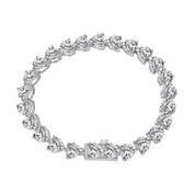 Close-up of The Mon Amour Bracelet showcasing heart-cut brilliance and refined setting.