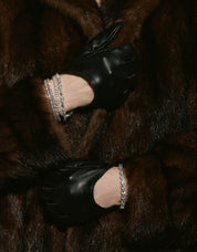 Editorial image of The Mon Amour Tennis Bracelet — romantic luxury by Viviana Halil.