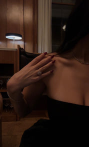 The mon cheri ring by Viviana Halil worn by Ellie Wilson from Uk London.
