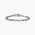 The 3mm Moissanite Tennis Bracelet in Sterling Silver by  Viviana Halil.