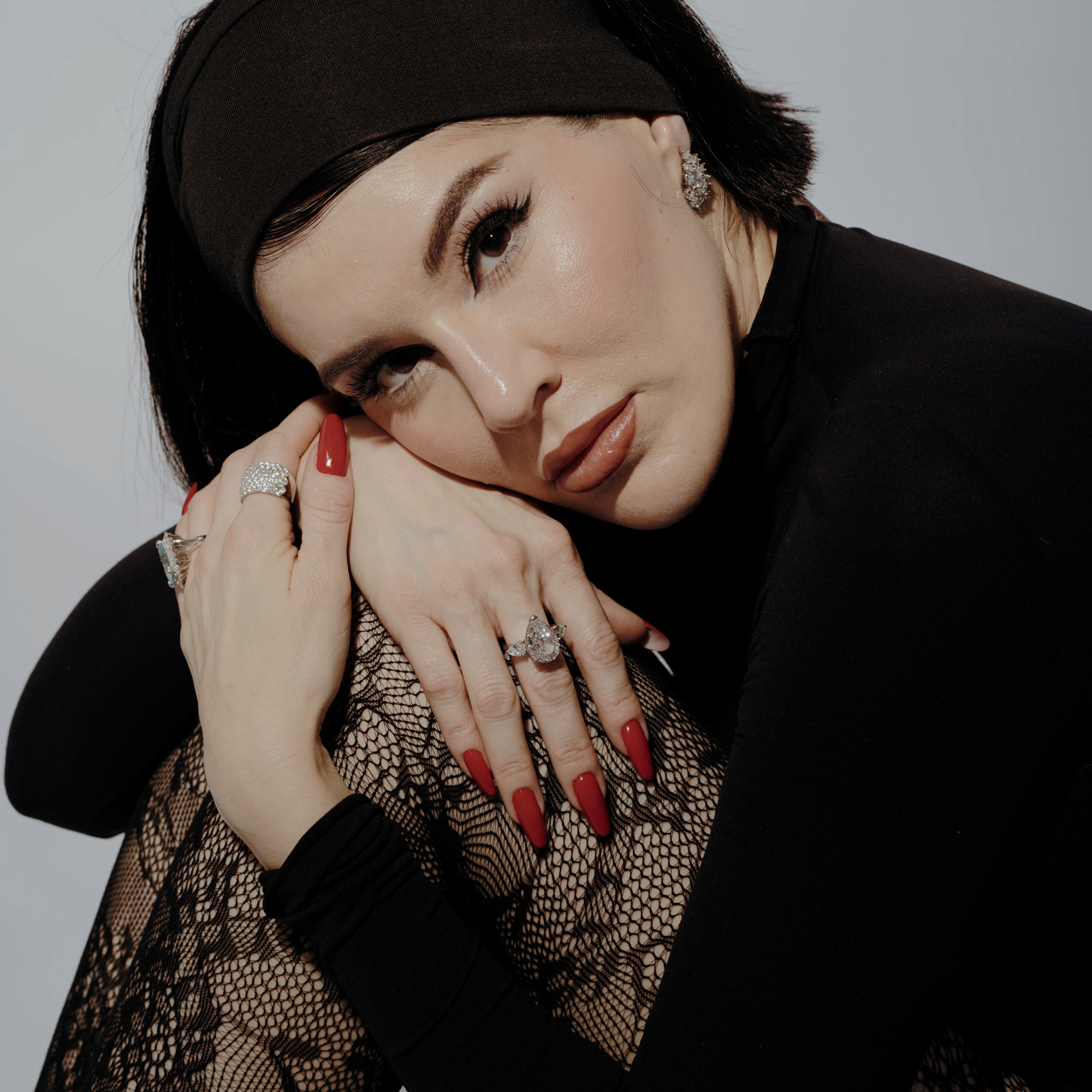 The Georgina Ring sterling silver pear cut bold fine jewelry by Viviana Halil 