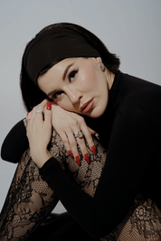 The Georgina Ring sterling silver pear cut bold fine jewelry by Viviana Halil 