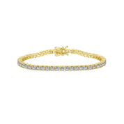 The Petite Luxxe Tenné 2MM- 18k Gold Tennis Bracelet