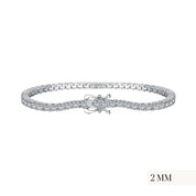 diamond simulant sterling silver tennis bracelet by Viviana Halil