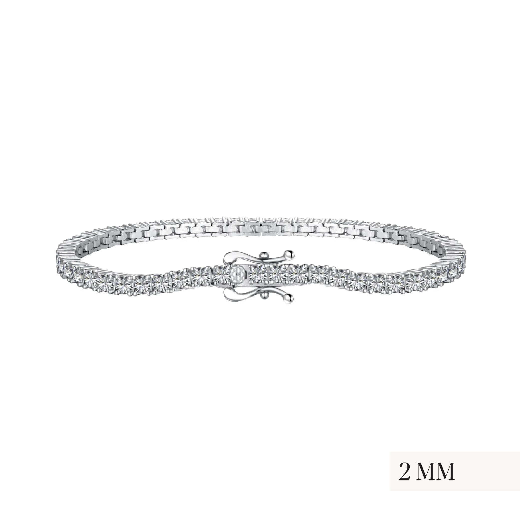 diamond simulant sterling silver tennis bracelet by Viviana Halil