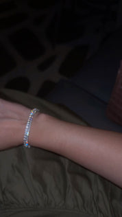 Luxxe tenne pure sterling silver premium zirconia Tennis bracelet by Viviana Halil 