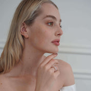 Rose gold sterling silver multi-stone ring Viviana Halil