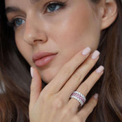 Sterling silver craftsmanship diamond alternative ring The sephora ring by viviana halil. 