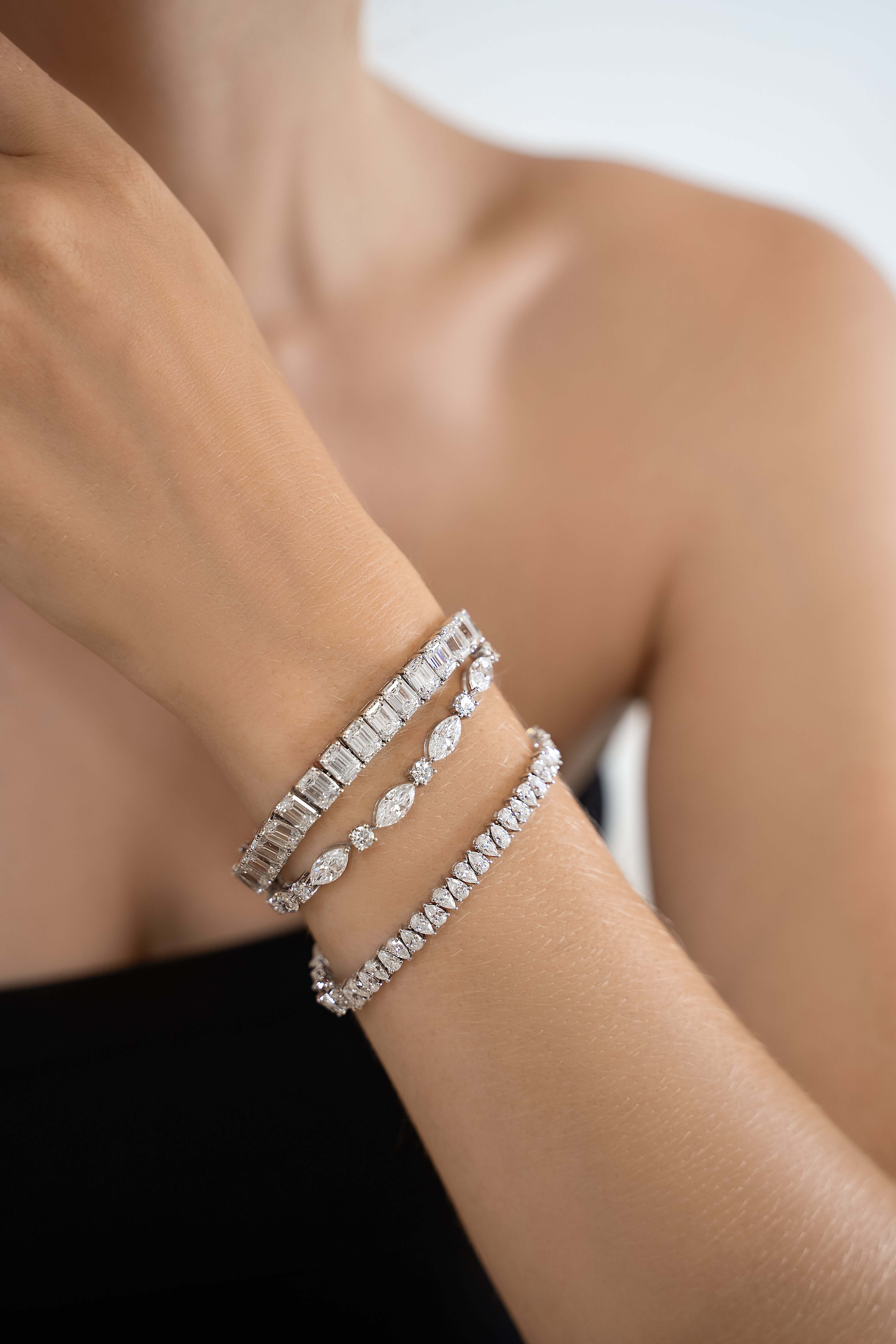 The Alaia Bracelet — Moissanite Bracelet – Viviana Halil