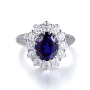 The Yahara Ring in Lab Blue Sapphire