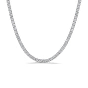 The Violet Moissanite Necklace in Pure Sterling Silver