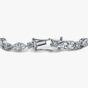 The Yves Moissanite Bracelet in Sterling Silver