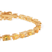the zara luxury bracelet with round, pear, marquise, and emerald cuts by viviana halil

