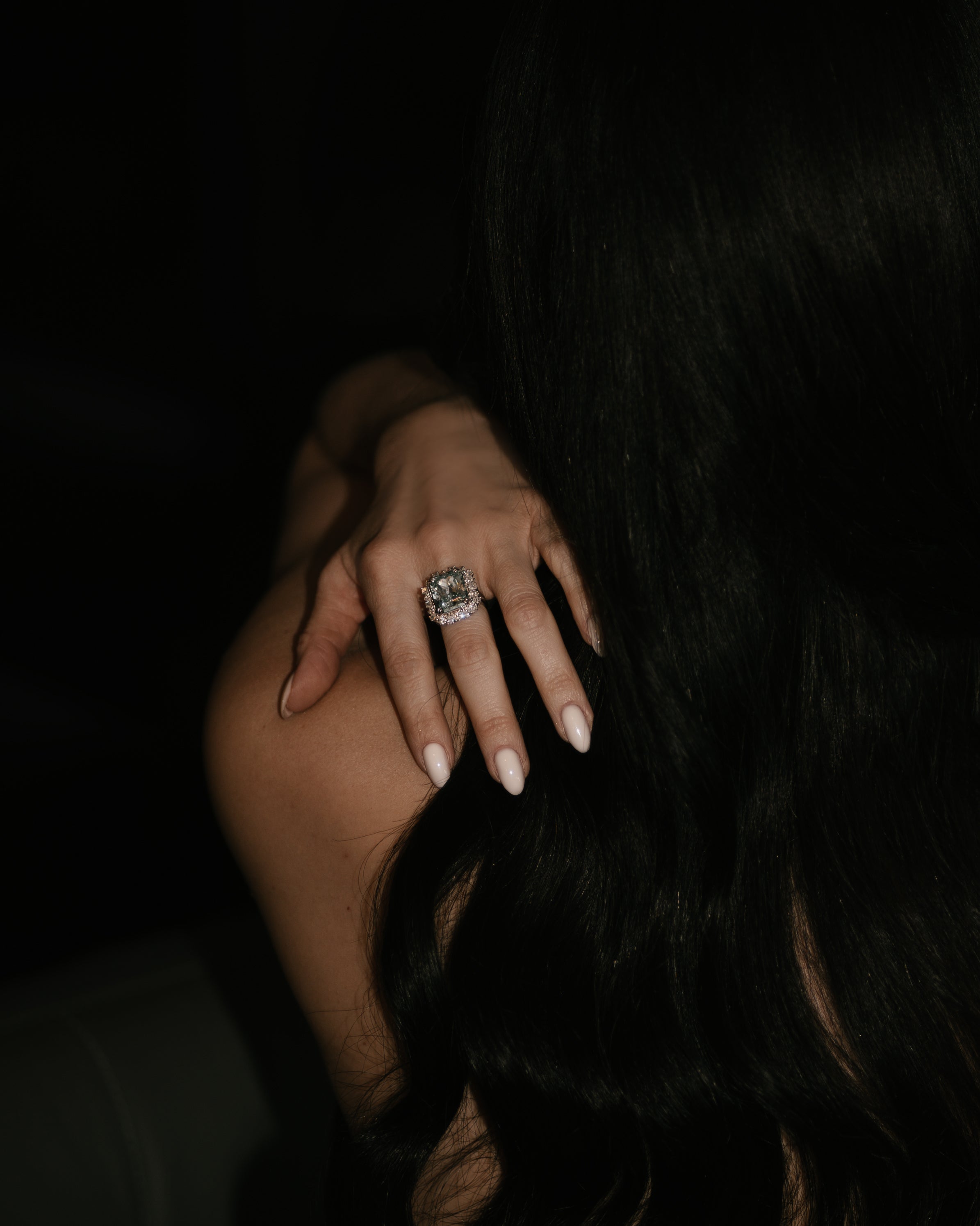 The Sissi Ring in Blue Sapphire