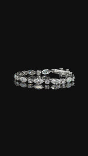 The Yves Moissanite Bracelet in Sterling Silver