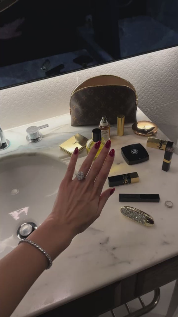 The Mon Cheri Ring by Viviana Halil Worn by model.