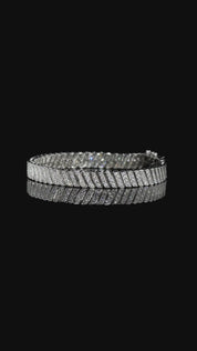 The Gaia Moissanite Bracelet in Sterling Silver