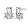The Bella Earrings sterling silver multi cut statement jewelry by Viviana Halil