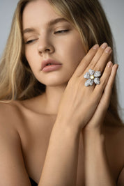 The Flower Ring by Viviana Halil featured in Tatler GQ Vogue. 
