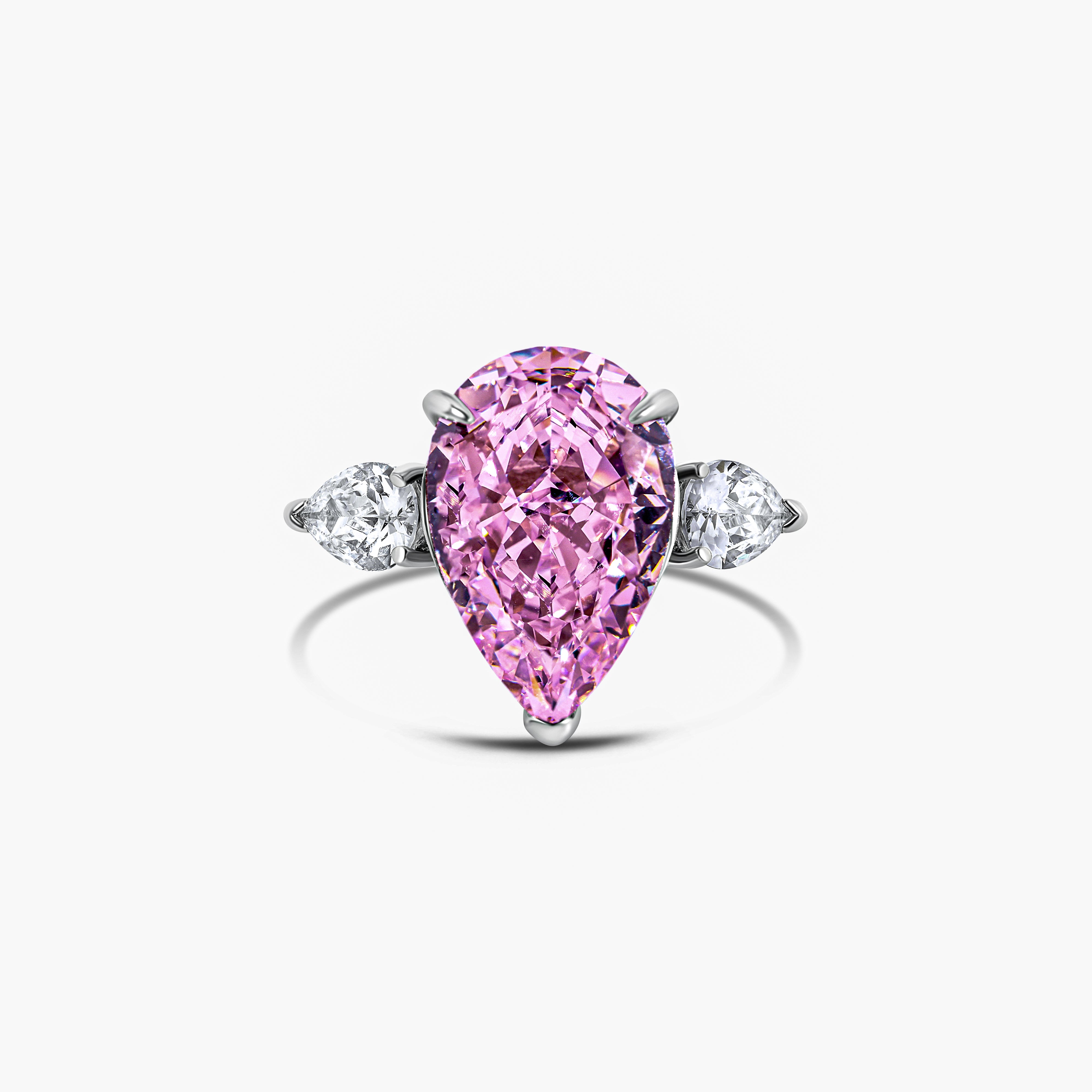 The Georgina Ring inspired by Georgina Rodríguez features bold pink zirconia and sterling silver. 