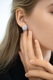 luxury sterling silver earrings diamond alternatives VH