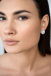 The Louis Earrings sculptural sterling silver stud earrings by Viviana Halil