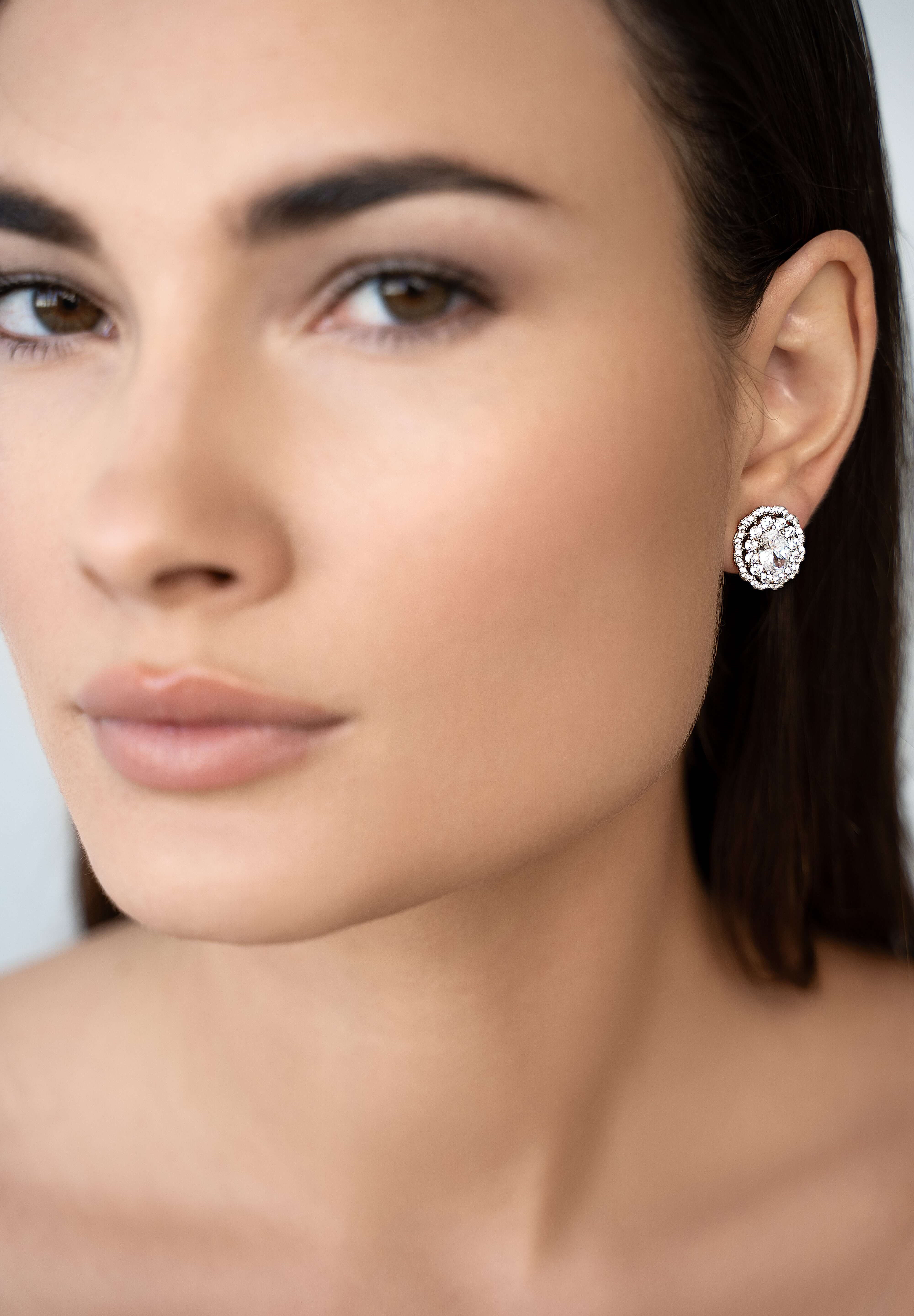 The Louis Earrings sculptural sterling silver stud earrings by Viviana Halil