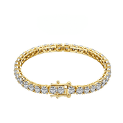 18k Gold Cubic Zirconia Tennis Bracelet by Viviana Hali