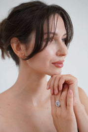 Viviana Halil The Mon Cheri Ring romantic fine jewelry design.