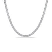 The Violet Necklace by Viviana Halil – sterling silver pavé moissanite tennis chain